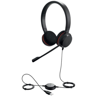 Jabra Evolve 20 MS Stereo USB Headset schwarz USB-A von Jabra