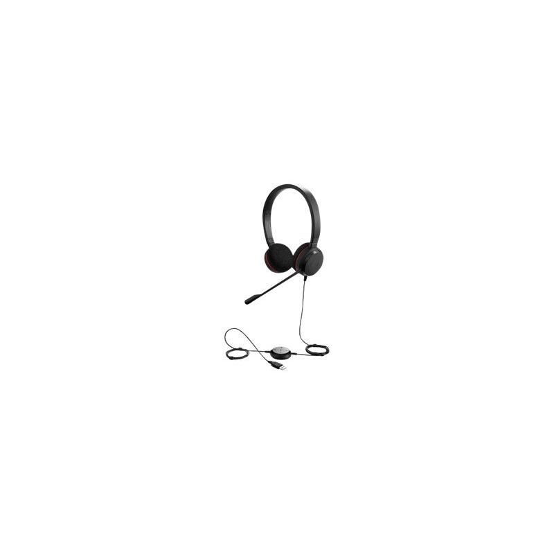 Jabra Evolve 20 MS stereo Headset - On-Ear - kabelgebunden Zertifiziert von Jabra