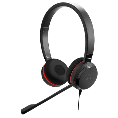 Jabra Evolve 20 SE Stereo Headset - Microsoft Zertifizierte Kopfhörer für VoIP Softphone mit passiver Geräuschunterdrückung - USB-C/A - Schwarz Jabra Evolve 20 SE Stereo Headset - Microsoft Zertifizierte Kopfhörer für VoIP Softphone mit passiver Geräuschunterdrückung - USB-C/A - Schwarz von Jabra
