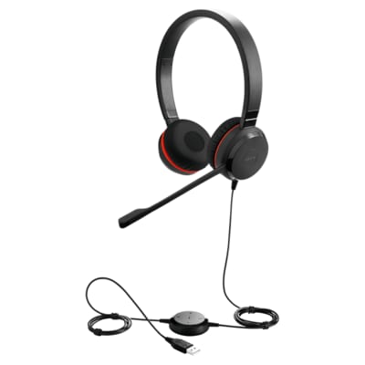 Jabra Evolve 20 UC Stereo Special Edidition USB Headset schwarz USB-A von Jabra