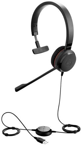 Jabra Evolve 20SE Computer On Ear Headset kabelgebunden Mono Schwarz Mikrofon-Rauschunterdrückung H von Jabra