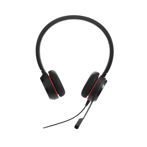 Jabra Evolve 30 II MS Stereo USB-C (Overhead-Kopfbügel) USB-C-Anschluss, mit Stummschalttaste und Lautstärkeregler am Kabel, Zertifiziert für Microsoft von Jabra