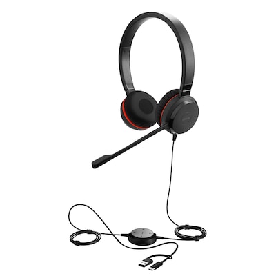 Jabra Evolve 30 II Stereo Headset Schwarz - USB-C/A, MS Teams-Version, Mikrofon mit Geräuschunterdrückung Jabra Evolve 30 II Stereo Headset Schwarz - USB-C/A, MS Teams-Version, Mikrofon mit Geräuschunterdrückung von Jabra