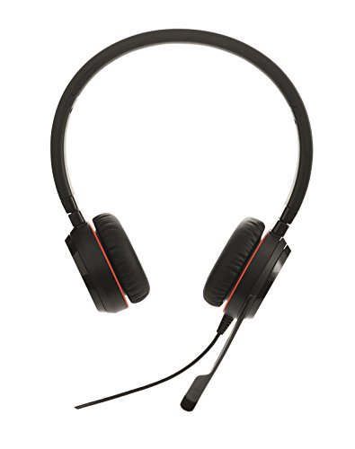 Jabra Evolve 30 UC Stereo Headset – Unified Communications Headphones for VoIP Softphone with Passive Noise Cancellation – USB-Cable with Controller – Black von Jabra