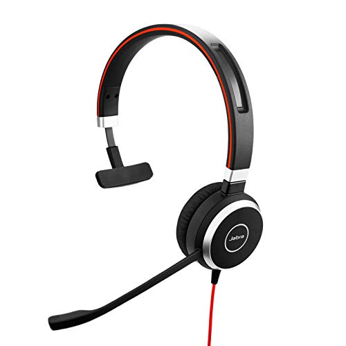 Jabra Evolve 40 UC Mono Headset – Unified Communications Headphones for VoIP Softphone with Passive Noise Cancellation – 3.5mm Jack only – Black Jabra Evolve 40 UC Mono Headset – Unified Communications Headphones for VoIP Softphone with Passive Noise Cancellation – 3.5mm Jack only – Black von Jabra