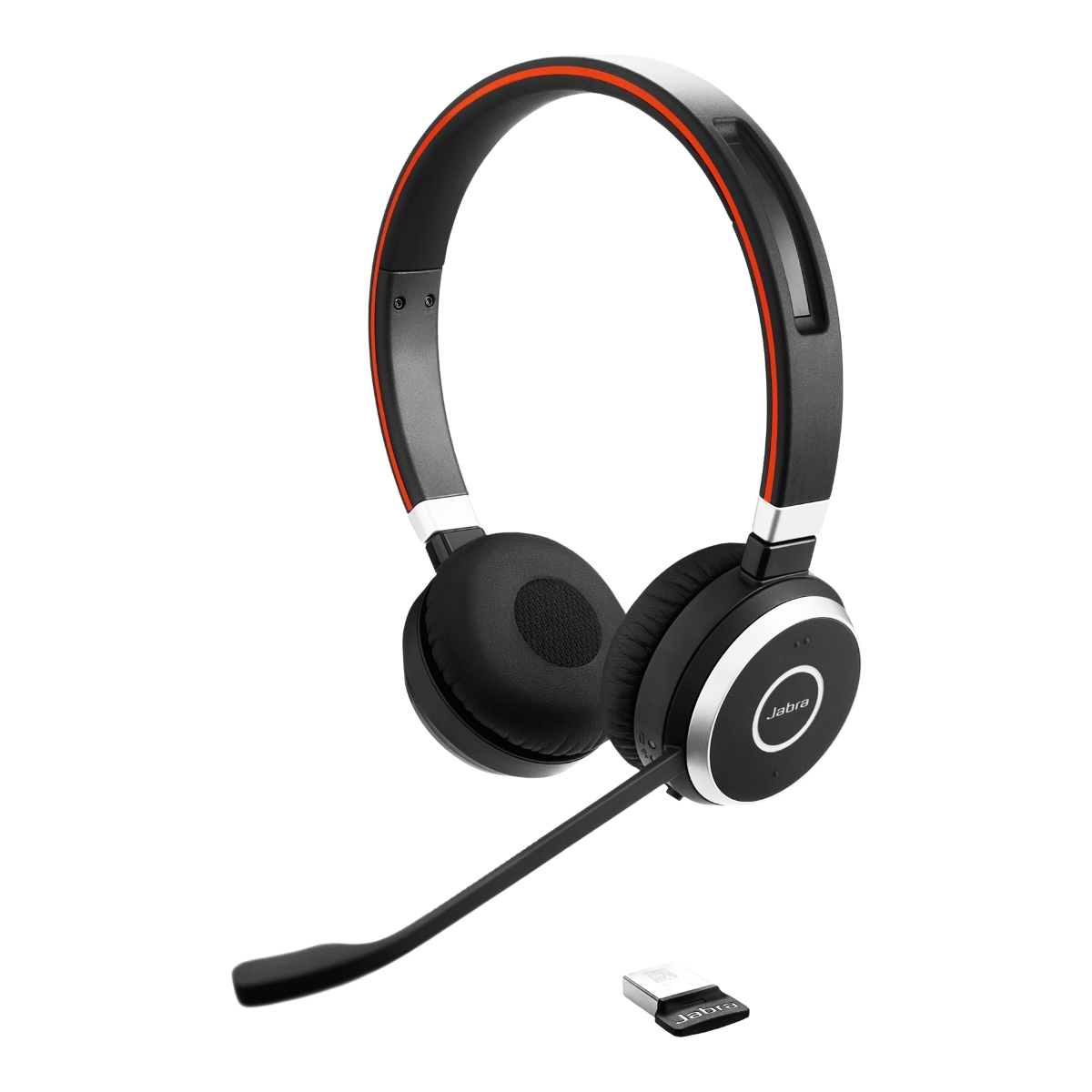 Jabra Evolve 65 Headset, Stereo, Kabellos, Bluetooth, inkl. Link 370 und Ladestation, Optimiert für Skype for Business von Jabra