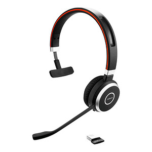 Jabra Evolve 65 SE MS Mono mit Ladestation Headset schwarz von Jabra