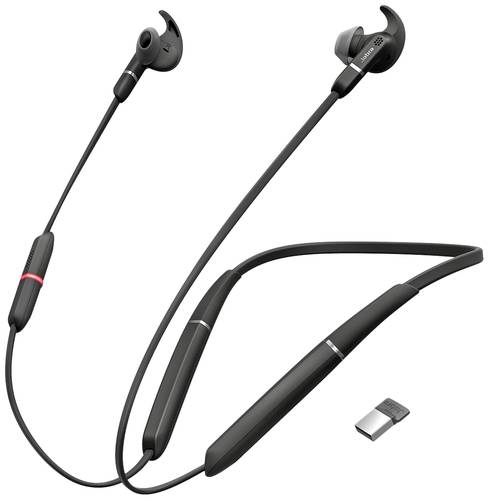 Jabra Evolve 65e MS Stereo HiFi In Ear Headset Bluetooth® Stereo Schwarz von Jabra