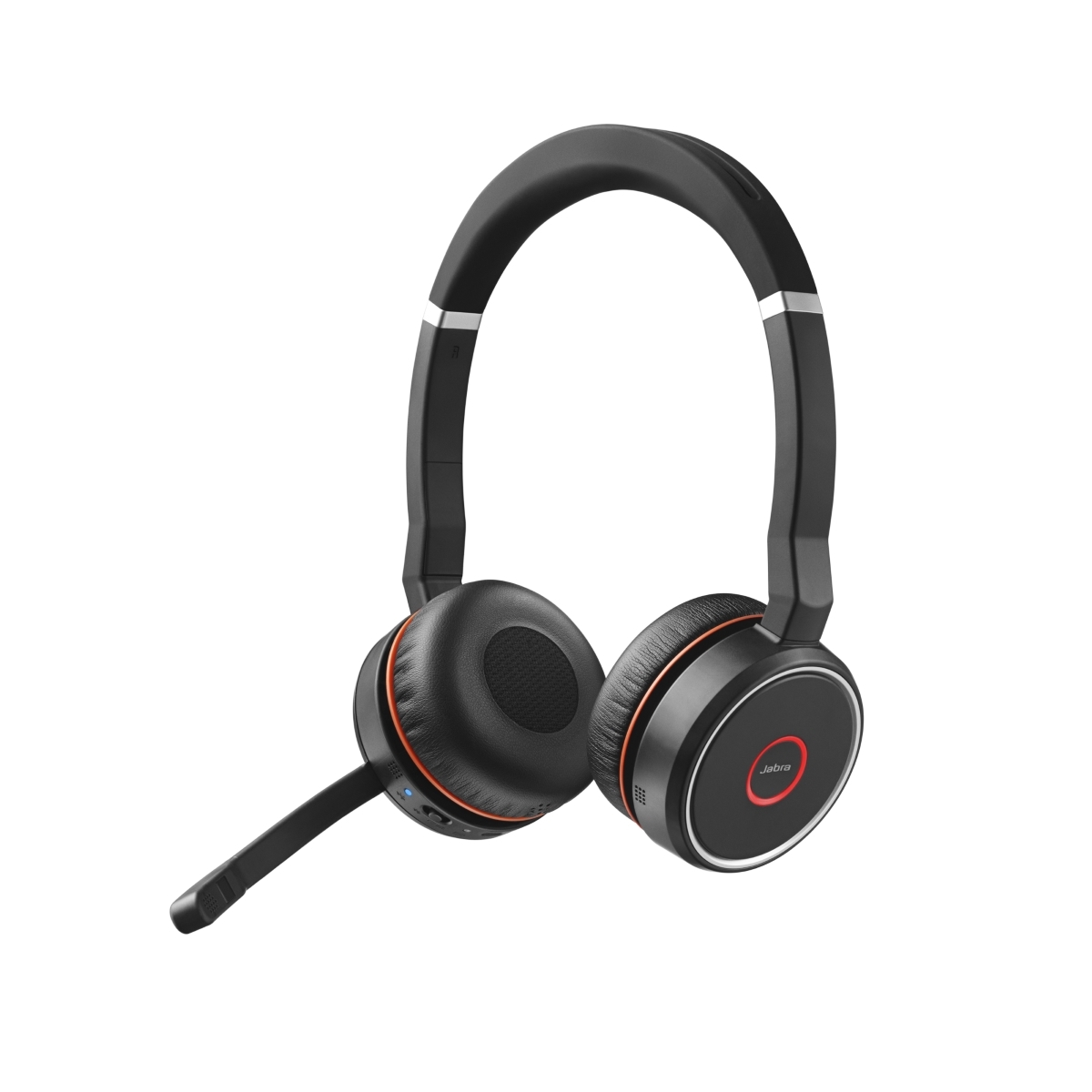 Jabra Evolve 75 Headset, Stereo, Kabellos, Bluetooth, ANC, inkl. Link 370 und Ladestation, Optimiert für Unified Communication von Jabra