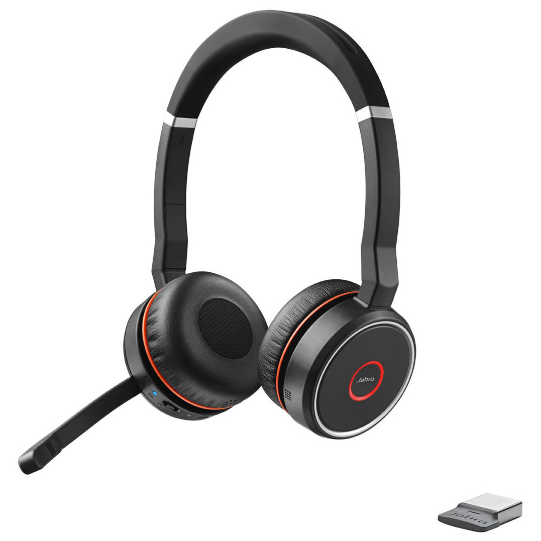 Jabra Evolve 75 SE Headset, Stereo, Kabellos, Bluetooth, ANC, inkl. Link 370, Optimiert für Unified Communication von Jabra