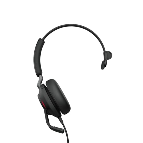 Jabra Evolve2 40 SE - Kabelgebundenes Mono-Headset mit Geräuschunterdrückung und 3-Mikrofon-Technologie - USB-A-Kabel - für MS Teams zertifiziert, auch mit anderen Plattformen kompatibel - Schwarz von Jabra