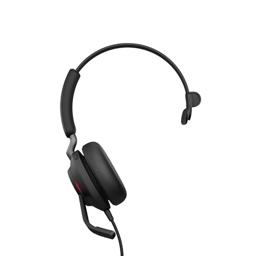 Jabra Evolve2 40 SE - Kabelgebundenes Mono-Headset mit Geräuschunterdrückung und 3-Mikrofon-Technologie - USB-C-Kabel - für MS Teams zertifiziert, auch mit anderen Plattformen kompatibel - Schwarz von Jabra