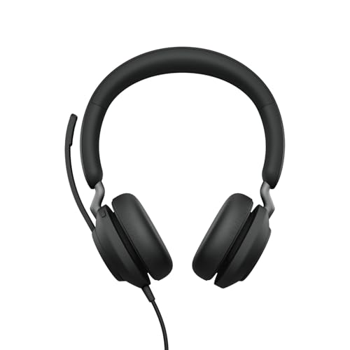 Jabra Evolve2 40 SE - Kabelgebundenes Stereo-Headset mit Geräuschunterdrückung und 3-Mikrofon-Technologie - USB-A-Kabel - Mit allen führenden Unified Communications-Plattformen kompatibel - Schwarz von Jabra