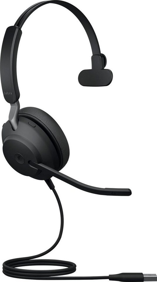 Jabra Evolve2 40 SE MS Kopfhörer (Noise-Cancelling, USB-A monaural) von Jabra