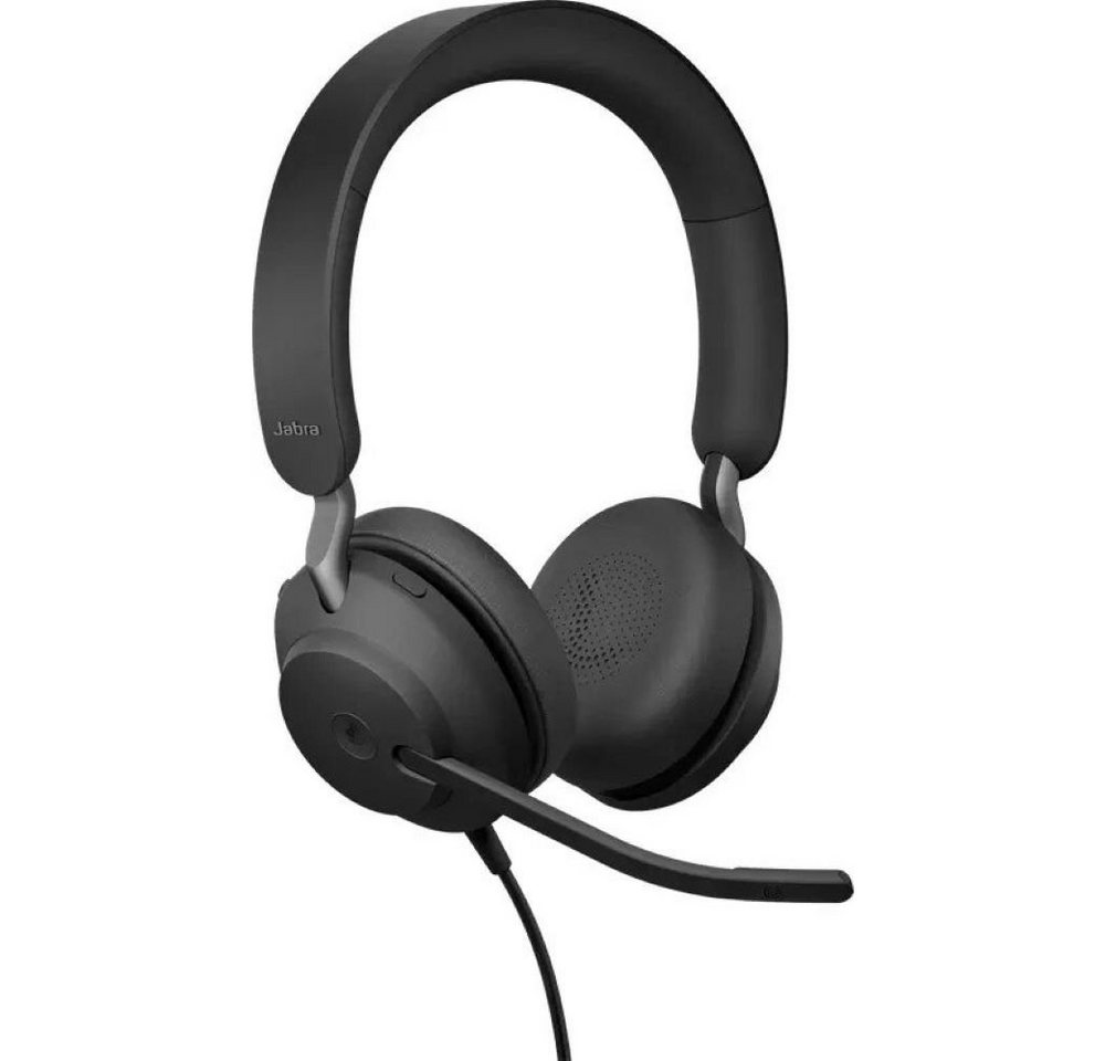 Jabra Evolve2 40 SE MS Stereo - Headset - schwarz On-Ear-Kopfhörer von Jabra