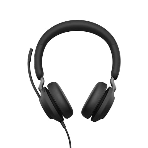 Jabra Evolve2 40 SE - Stereo-Headset mit verlängertem USB-C-Kabel, Geräuschunterdrückung und 3-Mikrofon-Technologie - Mit allen führenden Unified Communications-Plattformen kompatibel - Schwarz von Jabra