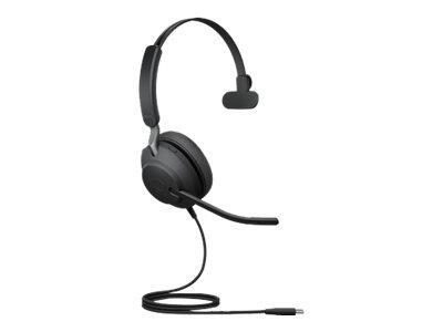 Jabra Evolve2 40 UC Mono kabelgebundenes Mono Headset mit Geräuschisolierung von Jabra