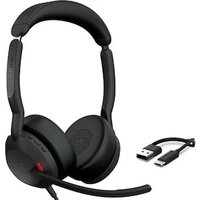 Jabra Evolve2 50 MS Stereo kabelgebunden Headset schwarz USB-A/C von Jabra