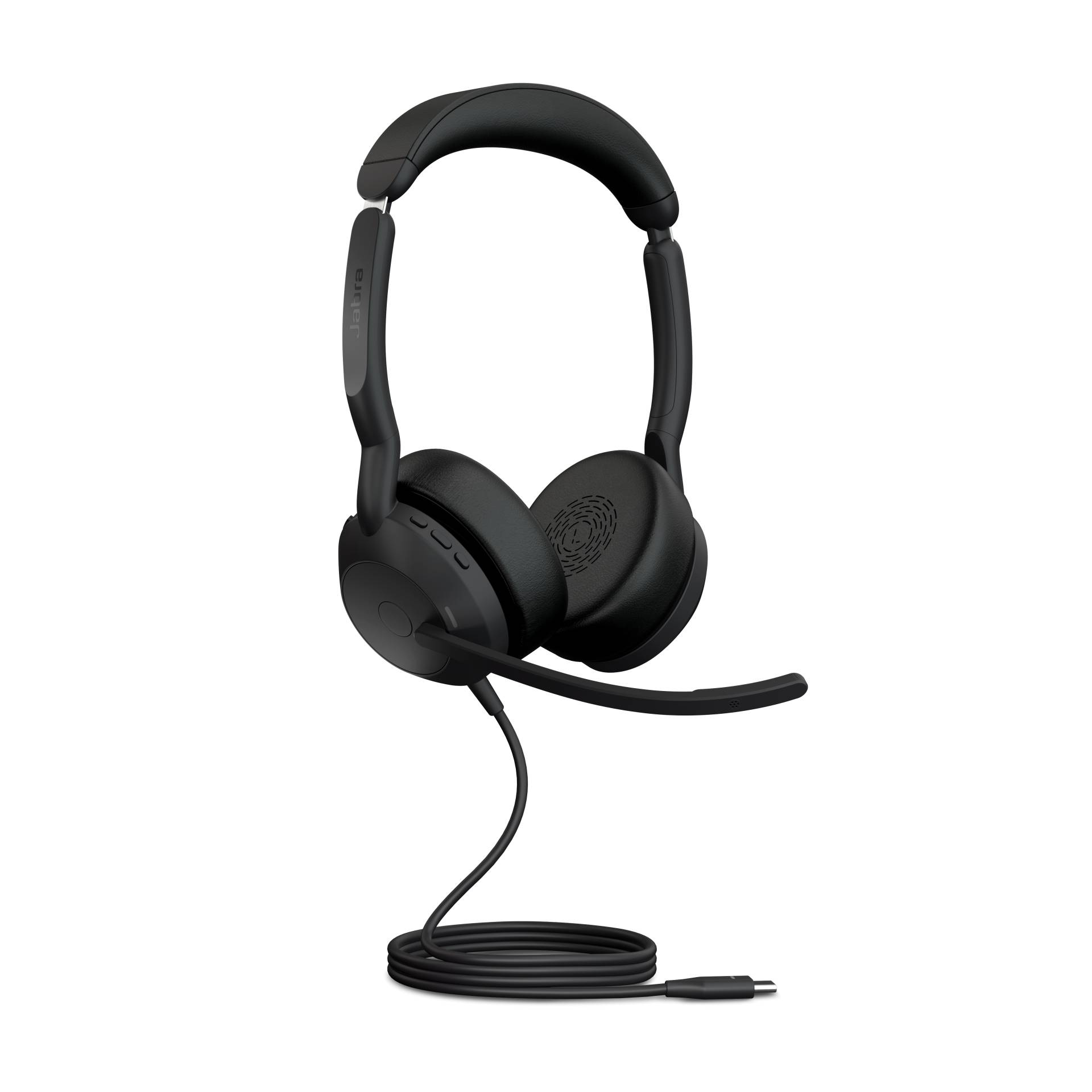 Jabra Evolve2 50 Stereo-Bluetooth Headset 4 Mikrofone, USB-A-Anschluss, MS Teams zertifiziert, Aktive Geräuschunterdrückung von Jabra