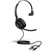 Jabra Evolve2 50 UC Mono kabelgebunden Headset schwarz USB-A/C von Jabra
