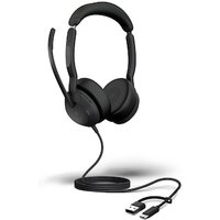 Jabra Evolve2 50 UC Stereo kabelgebunden Headset schwarz USB-A/C von Jabra
