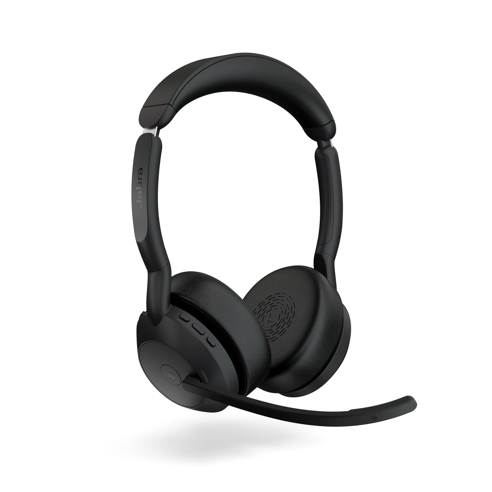 Jabra Evolve2 55, Stereo-Bluetooth-Headset, 4 Mikrofone UC kompatibel, Aktive Geräuschunterdrückung (ANC), incl. Link 380 USB-A Bluetooth®-Adapter und von Jabra
