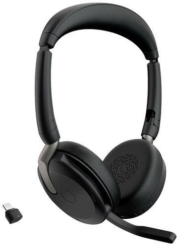 Jabra Evolve2 65 Flex Link380c UC Computer On Ear Headset Bluetooth® Stereo Schwarz Noise Cancellin von Jabra