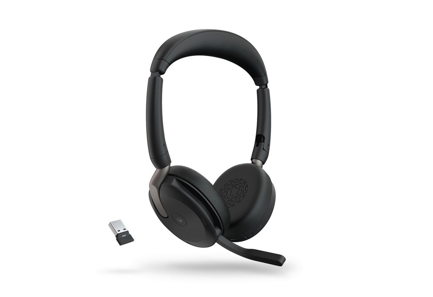 Jabra Evolve2 65 Flex MS Kopfhörer (Active Noise Cancelling (ANC), Bluetooth, Stereo USB-A) von Jabra