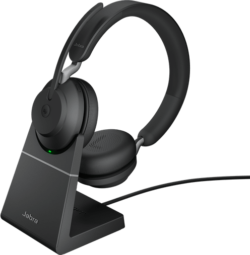 Jabra Evolve2 65 MS Stereo (USB-A) (inkl. Ladestation) Kabellose Büro-Kopfhörer von Jabra