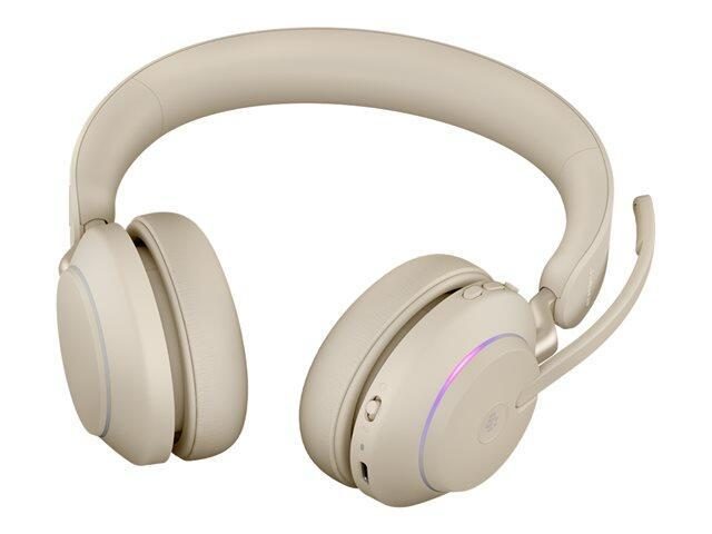Jabra Evolve2 65 MS Stereo Headset On-Ear beige von Jabra