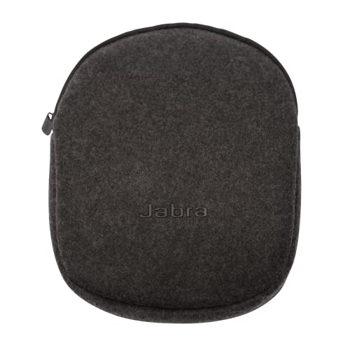 Jabra Evolve2 75 Headphone Case - 1 x Carry Pouch for Jabra Evolve2 75 Stereo Headphones - Round Carry Case for Headset Protection - Black, Duo von Jabra