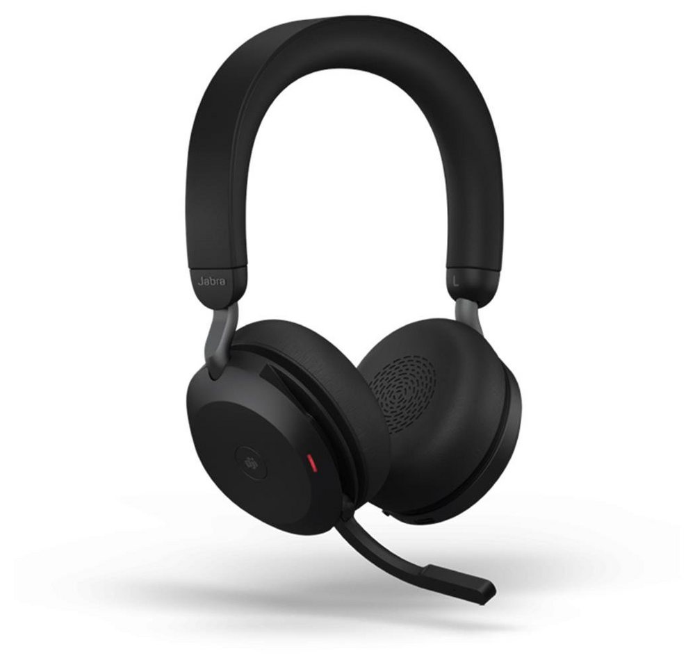 Jabra Evolve2 75 Stereo-Headset (USB-A UC mit Ladestation, 8-Mikrofon-Technologie, 36 Stunden Akkulaufzeit und Schnelllaufladung, Advanced ANC, Schwarz) von Jabra