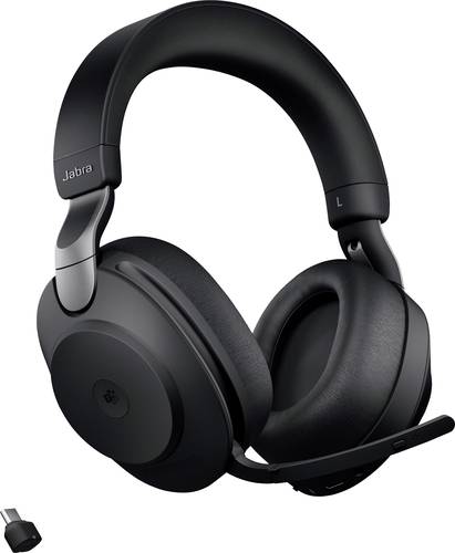 Jabra Evolve2 85 MS Telefon Over Ear Headset Bluetooth®, kabelgebunden Stereo Schwarz Mikrofon-Raus von Jabra