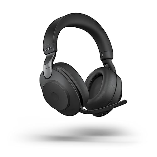 Jabra Evolve2 85 UC Kabellose Kopfhörer mit Link380c & Ladeständer, Stereo, Schwarz - Kabelloses Bluetooth-Headset für Anrufe und Musik, 37 Stunden Akkulaufzeit, Advanced Noise Cancelling Kopfhörer Jabra Evolve2 85 UC Kabellose Kopfhörer mit Link380c & Ladeständer, Stereo, Schwarz - Kabelloses Bluetooth-Headset für Anrufe und Musik, 37 Stunden Akkulaufzeit, Advanced Noise Cancelling Kopfhörer von Jabra