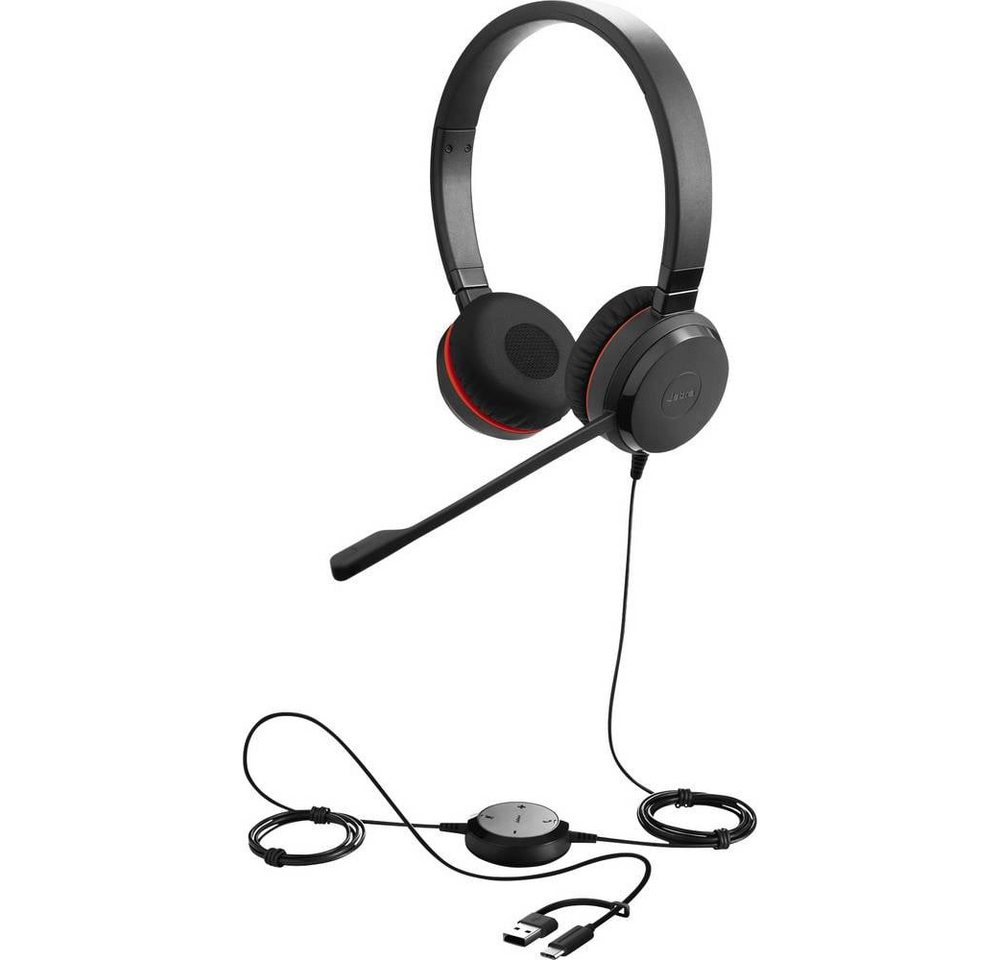 Jabra Headset, USB-C/A, Stereo, Microsoft Kopfhörer Jabra Headset, USB-C/A, Stereo, Microsoft Kopfhörer von Jabra
