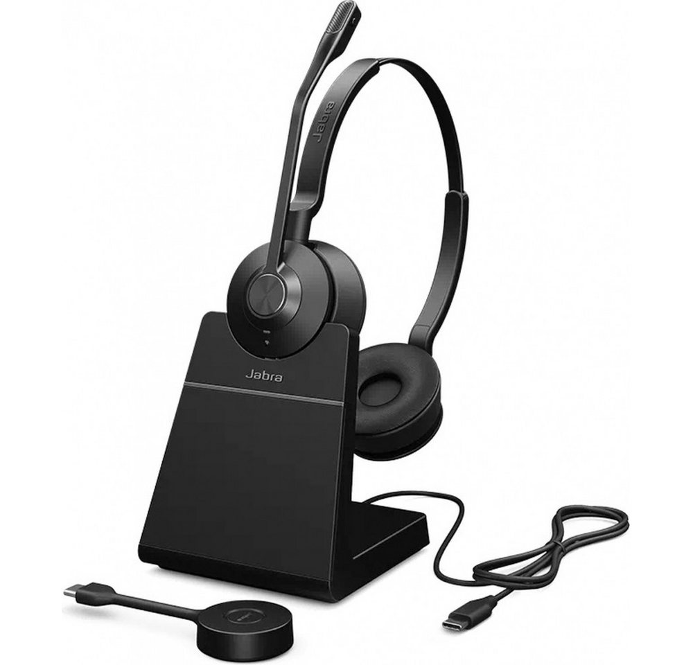 Jabra Jabra Engage 55 SE - USB-C UC Stereo-Headset, schwarz. Kopfhörer (Geräuschisolierende Hörmuscheln, UC, Ultraleichtes Design für hohen Komfort) von Jabra
