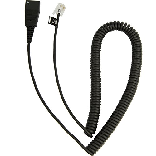 Jabra Kabelunterteil QD auf RJ10 (Lucent/Cisco, 2 m, spiral) von Jabra