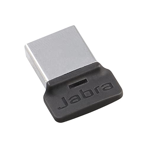 Jabra Link 370 USB A Bluetooth Adapter MS – für Jabra Headsets – 30 Meter Funkreichweite – Optimiert für Microsoft – Schwarz von Jabra