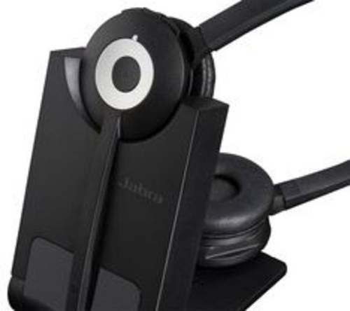 Jabra PRO 920 Duo Telefon On Ear Headset DECT Duo Schwarz Noise Cancelling von Jabra