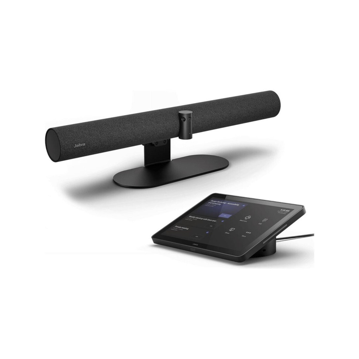 Jabra PanaCast 50 Video Bar System, UC Kompatibel HD-4K-Auflösung, Multi-Kamera-Array mit 180°-Panorama-Ansicht, 4 Lautsprecher, PanaCast Control Touc von Jabra