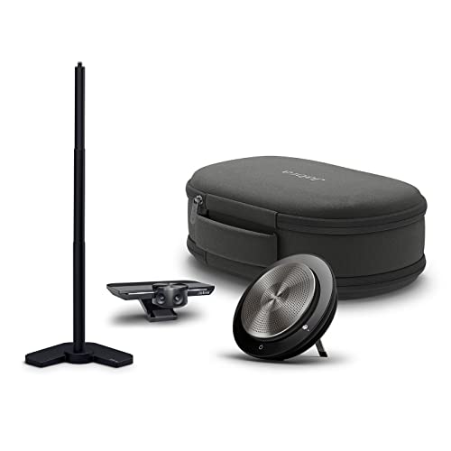 Jabra PanaCast Meet Anywhere+ Videokonferenz-Bundle - Kamera, Panorama-Ansicht in 4K-Auflösung, Jabra Speak 750 - MS Teams zertifiziert, Zoom, Google Meet - Tischhalterung, Reiseetui & 1,8 m USB-Kabel von Jabra