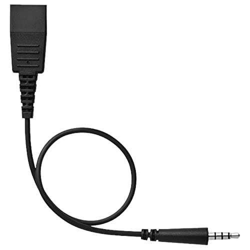 Jabra QD/3.5 mm Kabel für Festnetz (QD, 3.5 mm) schwarz von Jabra