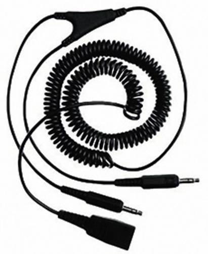 Jabra QD - 2x 3,5mm Telefon-Headset-Kabel 2.00m Schwarz von Jabra