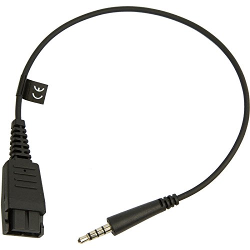 Jabra QD Straight to 3.5 mm Jack Cord for Speak 410/510 Speakerphone von Jabra