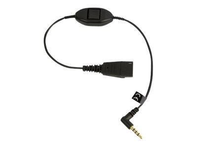 Jabra Quick Disconnect 30cm Headset-Kabel mit Rufannahmetaste von Jabra