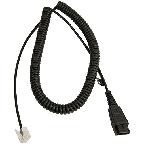 Jabra-Spiral-Anschlusskabel QD auf RJ45, 2 Meter, gewendelt, für den Anschluss von Jabra Biz 2400 an Unify Openstage von Jabra