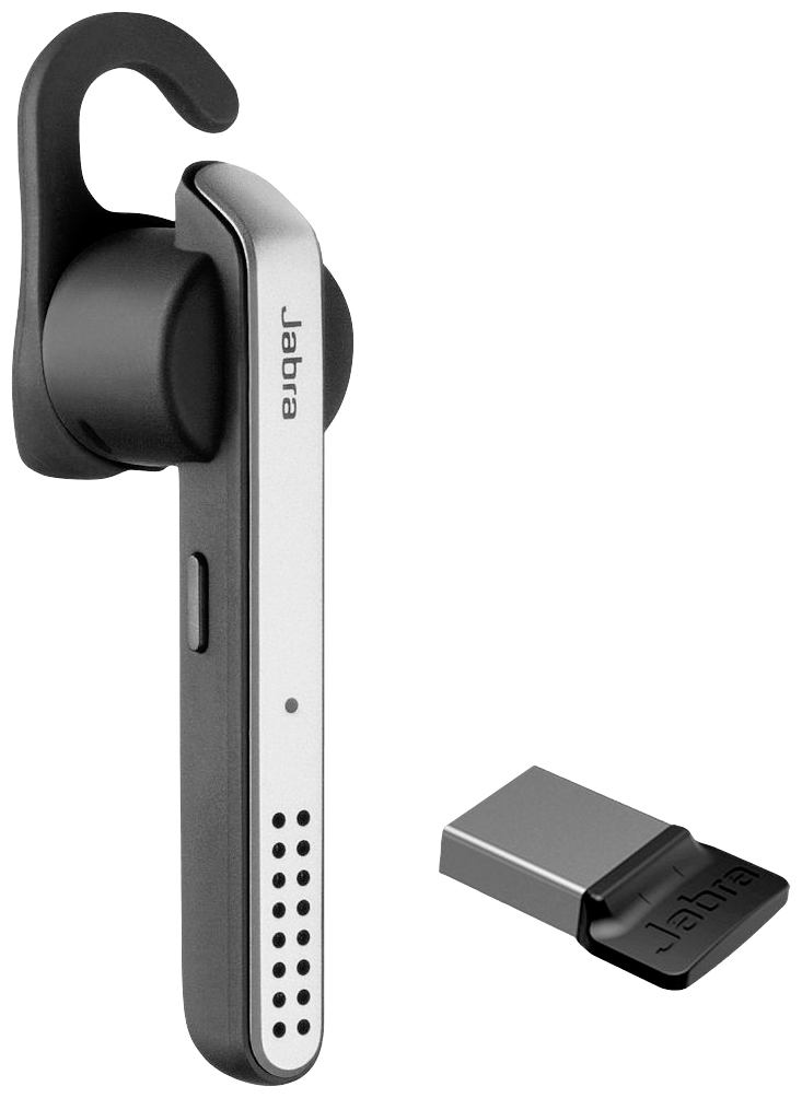 Jabra Stealth UC (MS) Telefon In Ear Headset Bluetooth® Mono Schwarz, Silber Noise Cancelling, Mikr von Jabra