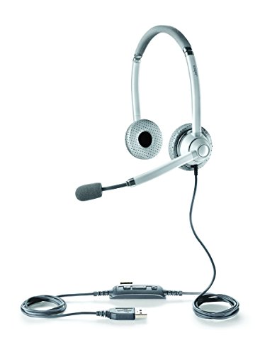 Jabra UC Voice 750 Mono-Kabel-Headset mit USB für PC/IP-Tischtelefone, Noise-Cancelling, für Microsoft Skype for Business optimiert von Jabra