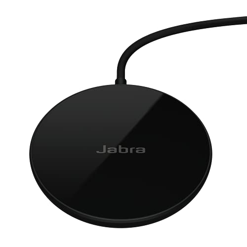 Jabra Wireless-Charging-Pad 5W, Qi-Zertifiziert – mit den schnurlosen Kopfhörern Elite 10 und 8 Active kompatibel – USB-A-Kabel, schwarz von Jabra