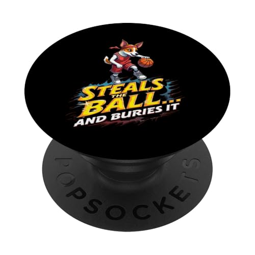 Lustiges Basketball-Geschenk für Jack Russell Terrier Hundeliebhaber PopSockets Klebender PopGrip Lustiges Basketball-Geschenk für Jack Russell Terrier Hundeliebhaber PopSockets Klebender PopGrip von Jack Russell Terrier Fun Designs